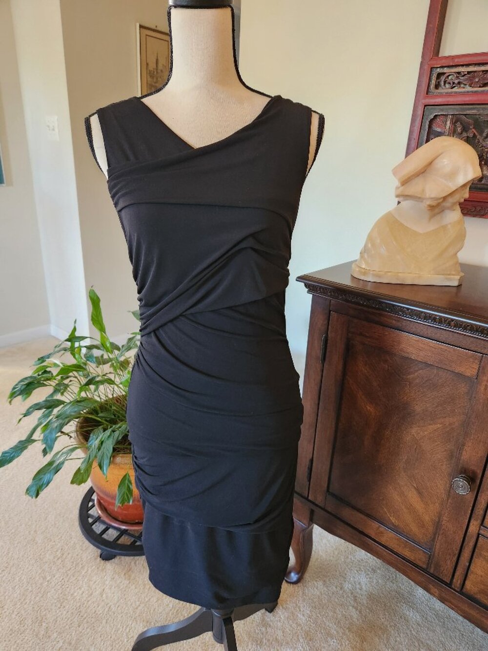 Maggy London Black Cocktail Dress Size 4